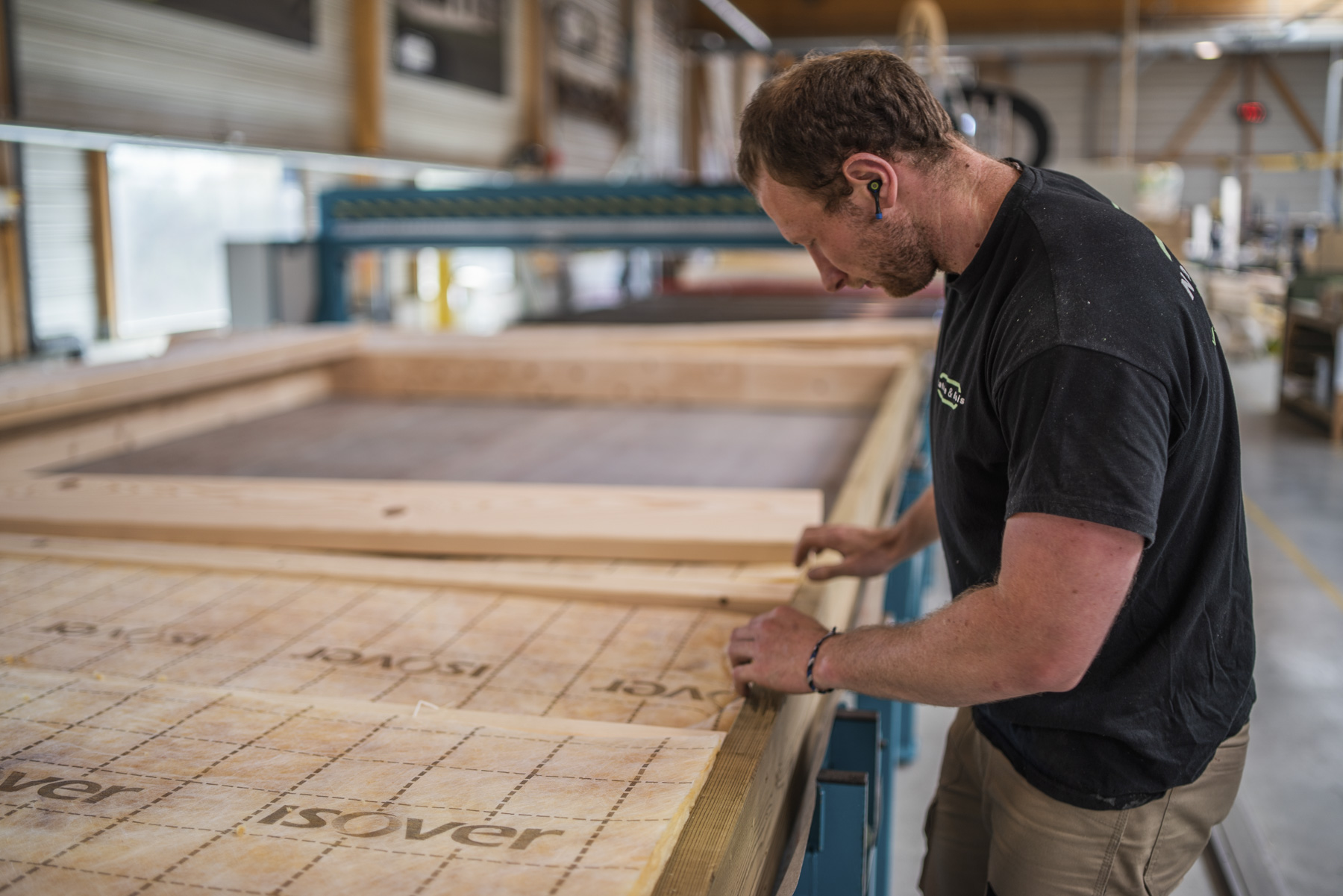 murébois laine de verre mur ossature bois