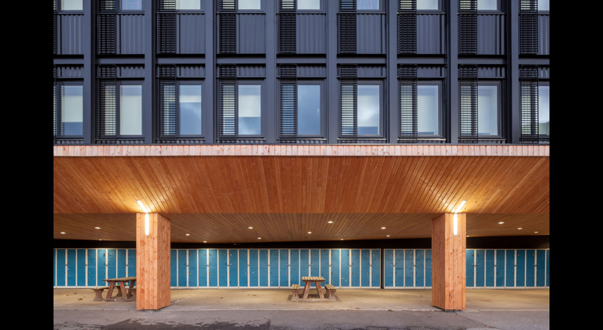 Anthracite Architecture Lycee Colbert Alexandre Wasilewski Murebois