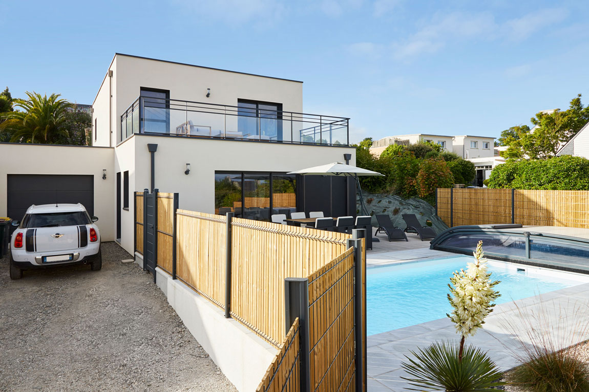 Maison Bois Enduit Trecobois Murebois